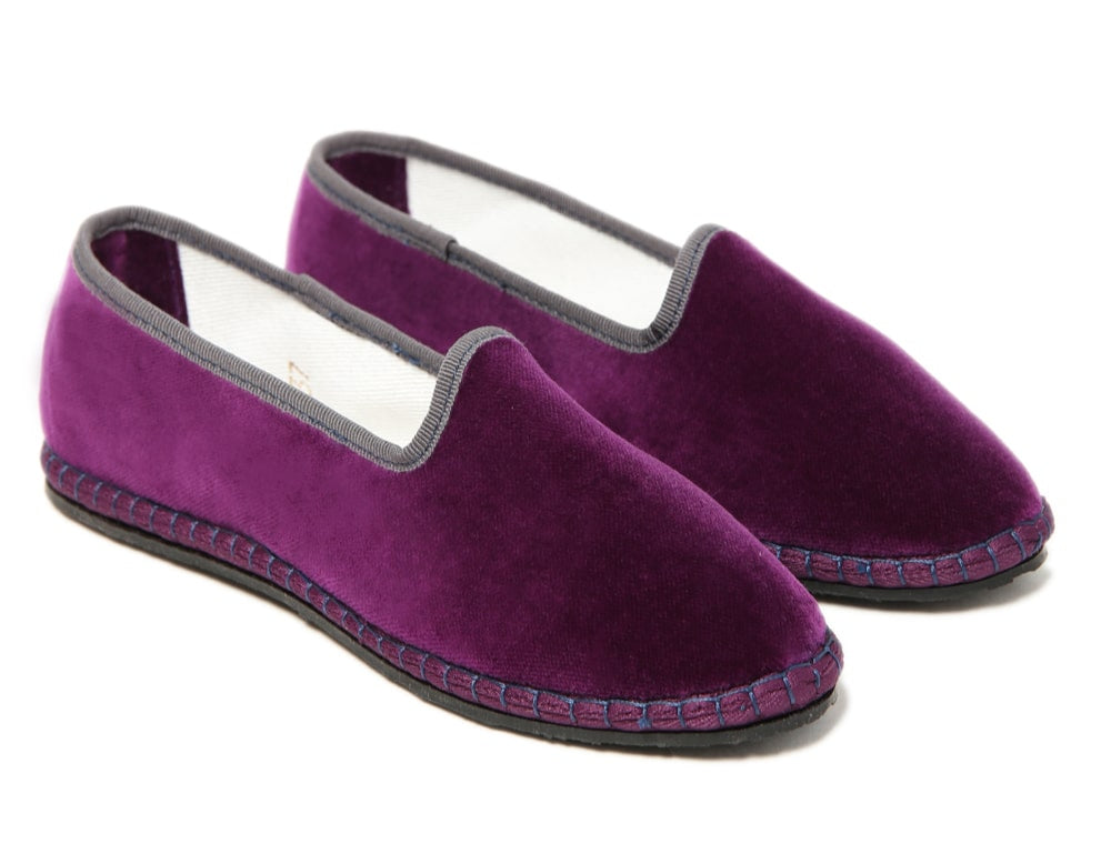 Rialto Color Mix Velvet Contrast Plum