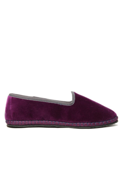 Rialto Color Mix Velvet Contrast Plum