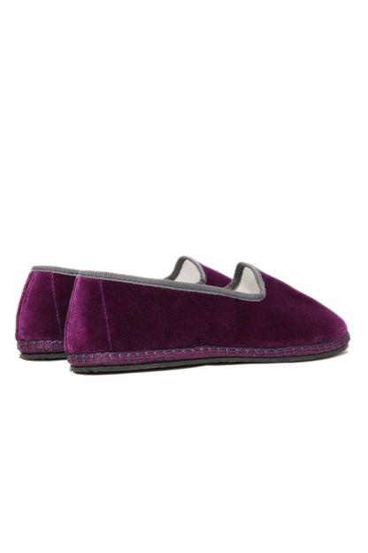 Rialto Color Mix Velvet Contrast Plum